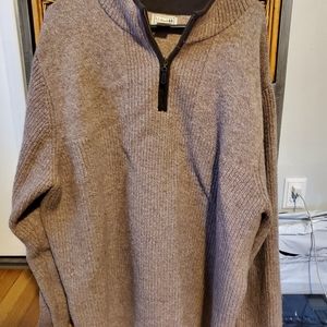 L. L. Bean waterfowl sweater 1/4 zip pullover